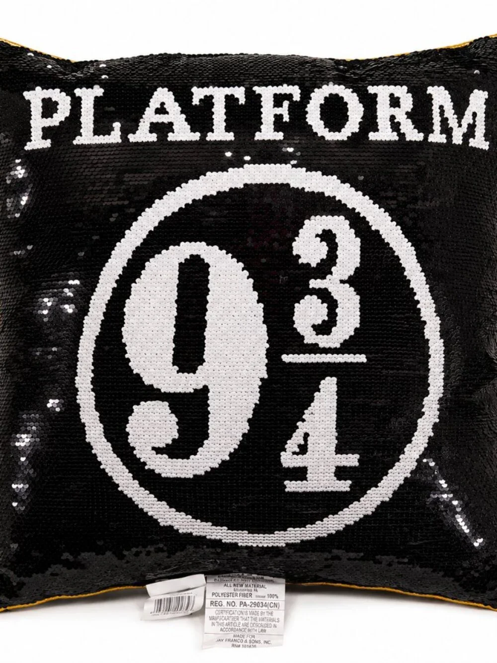Harry Potter Platform 9 3/4 Reversible Sequin Throw Pillow Spectacles Cushion